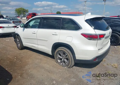 2015 Toyota Highlander Xle V6 from USA, damaged, VIN 5TDKKRFH5FS111377